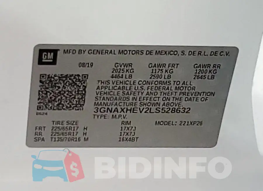 3GNAXHEV2LS528632 Photo# 13