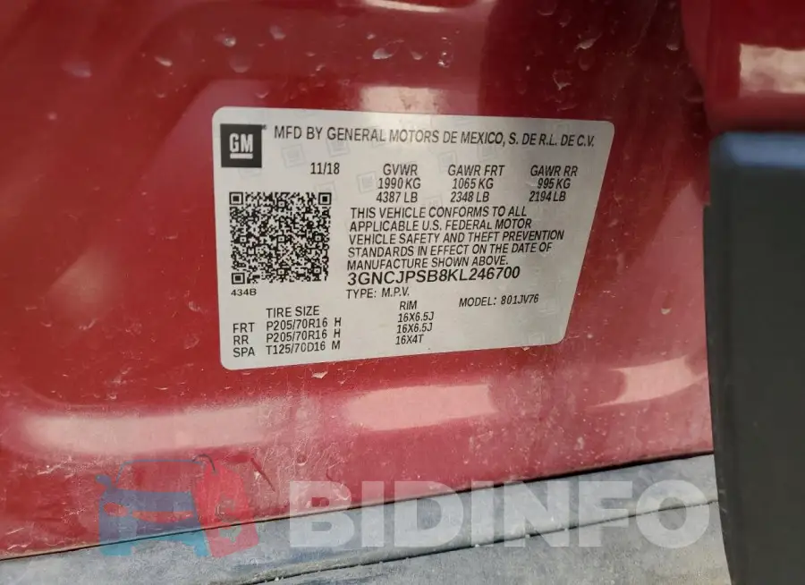 3GNCJPSB8KL246700 Photo# 13