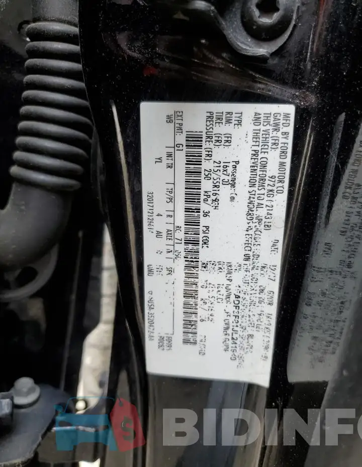 1FADP3F21JL241949 Photo# 12