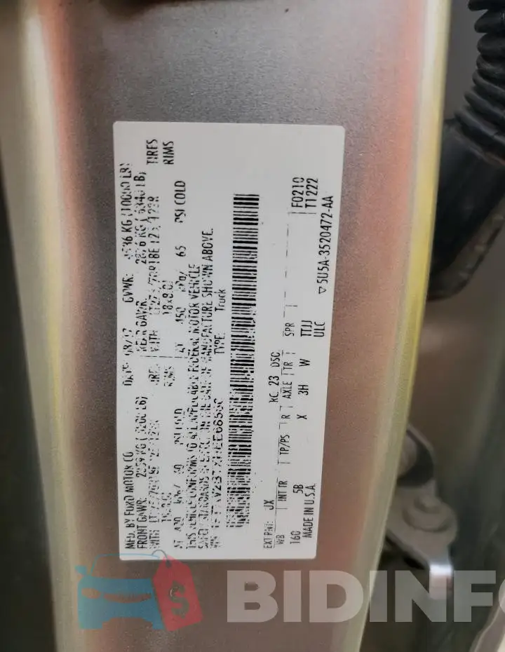 1FT7W2BTXHEE68560 Photo# 12