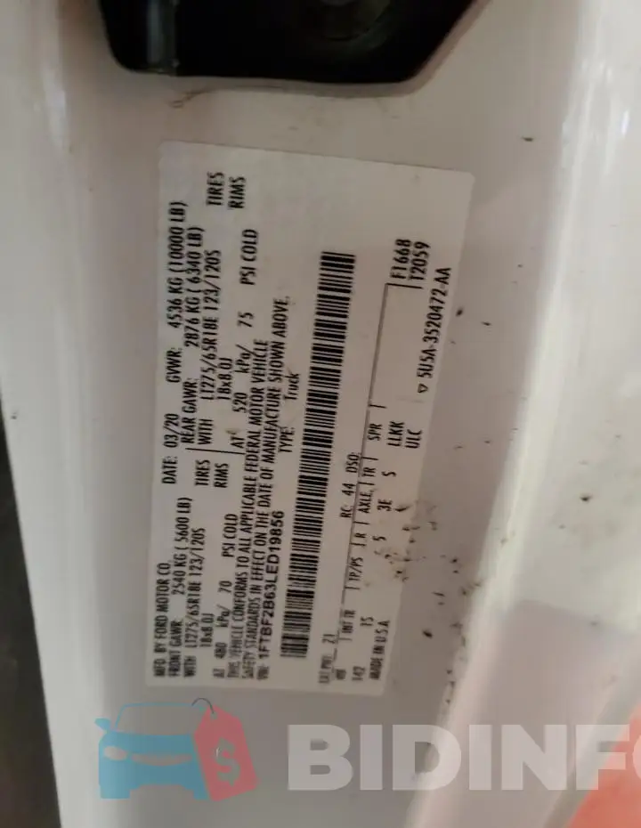 1FTBF2B63LED19856 Photo# 13