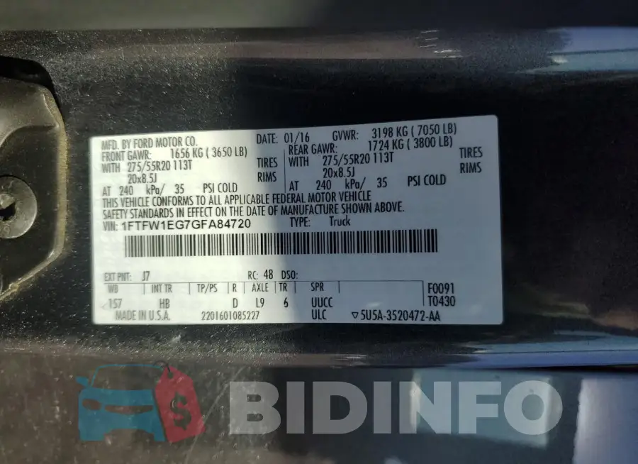 1FTFW1EG7GFA84720 Photo# 12
