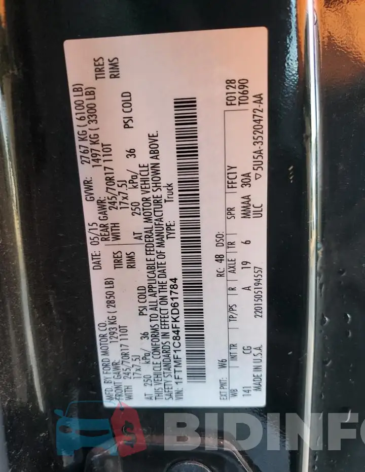 1FTMF1C84FKD61784 Photo# 12