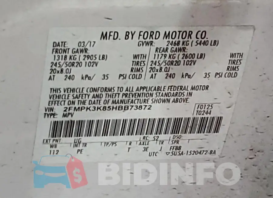 2FMPK3K85HBB73872 Photo# 13