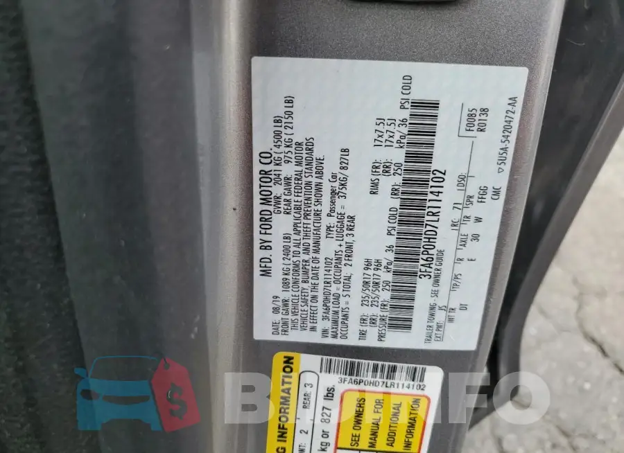 3FA6P0HD7LR114102 Photo# 13
