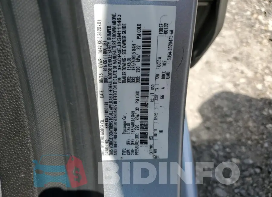 3FADP4EJ8GM111463 Photo# 12