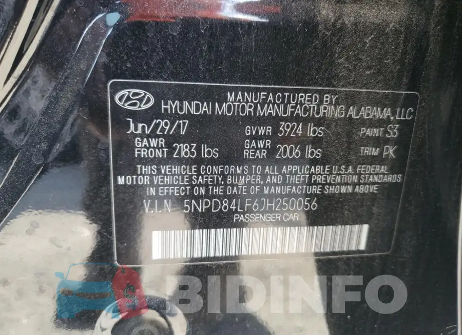 5NPD84LF6JH250056 Photo# 12