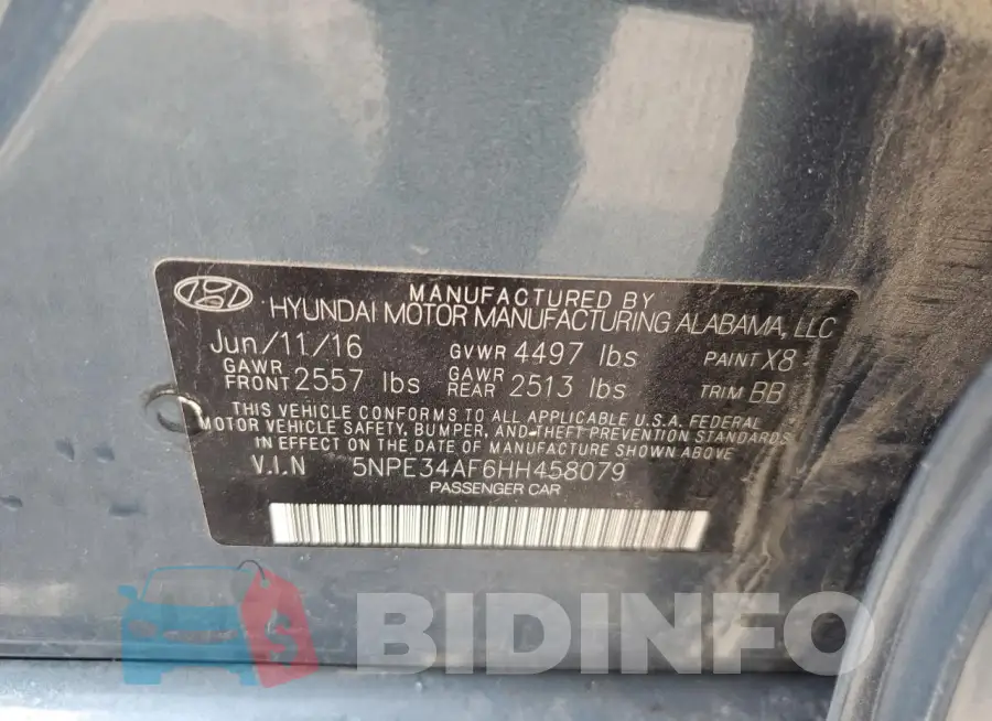 5NPE34AF6HH458079 Photo# 12