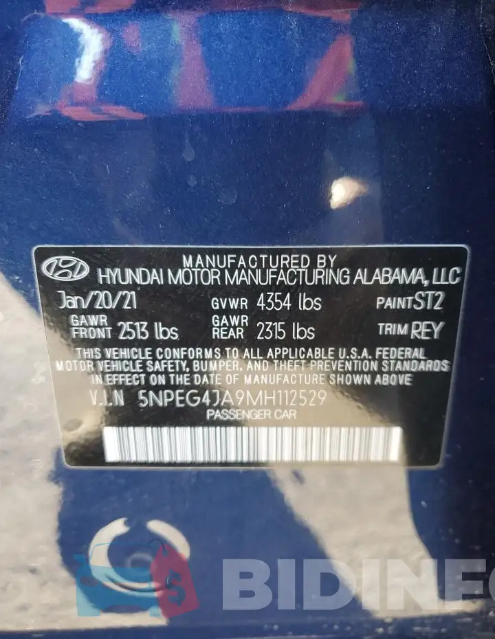 5NPEG4JA9MH112529 Photo# 12