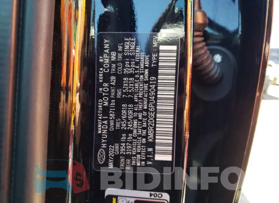 KM8R2DGE6PU490419 Photo# 13