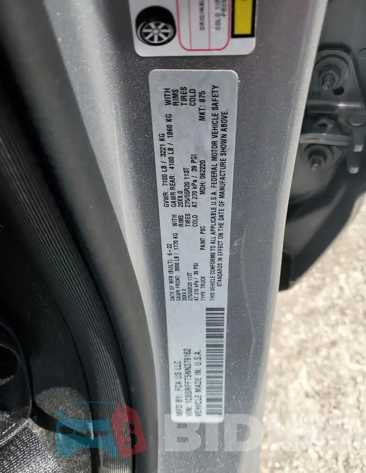 1C6SRFFT5NN379162 Photo# 12