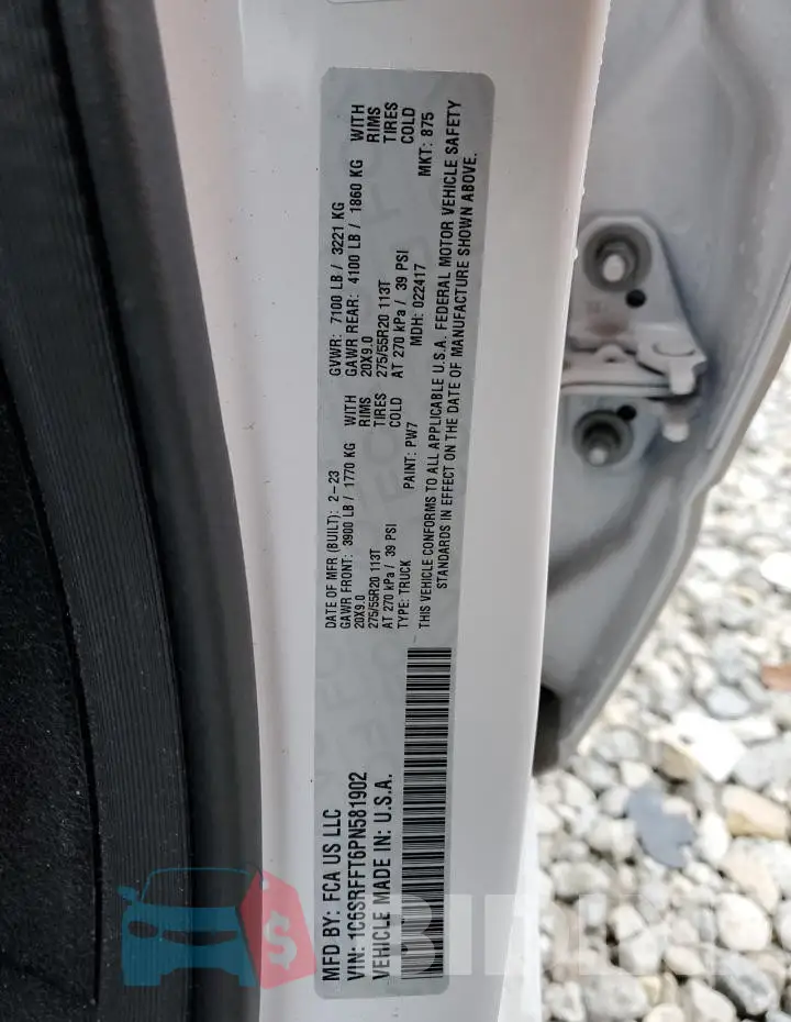 1C6SRFFT6PN581902 Photo# 13