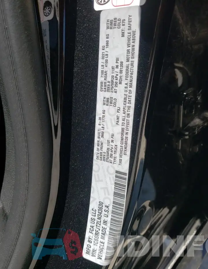 1C6SRFJT2LN343630 Photo# 12