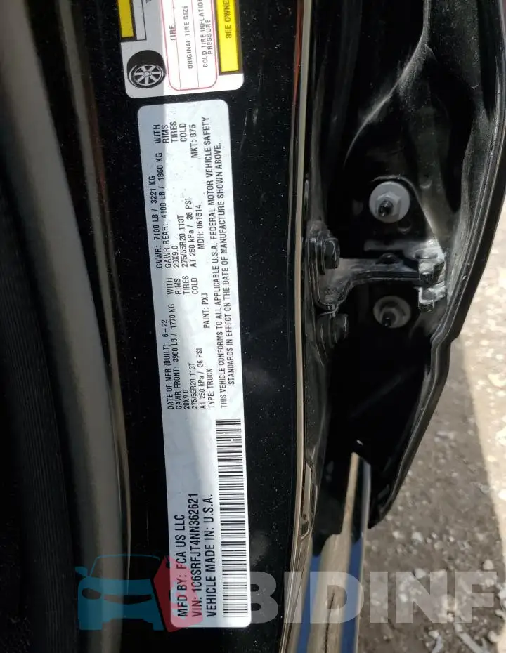 1C6SRFJT4NN362621 Photo# 12