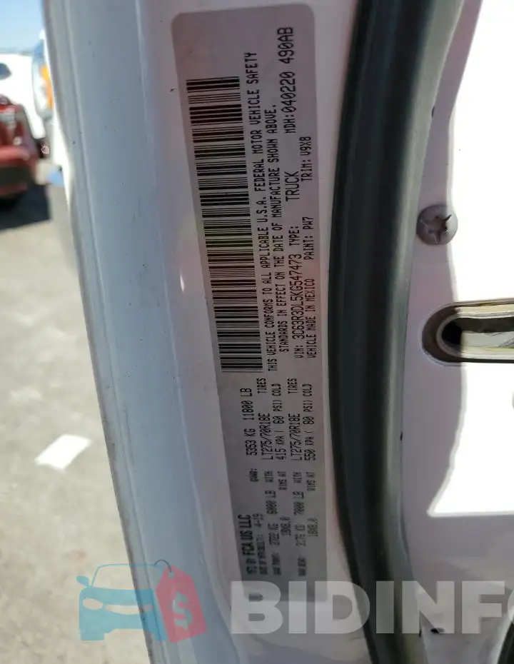 3C63R3DL5KG547473 Photo# 12