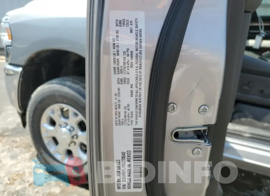 3C6UR5FL1RG278542 Photo# 12