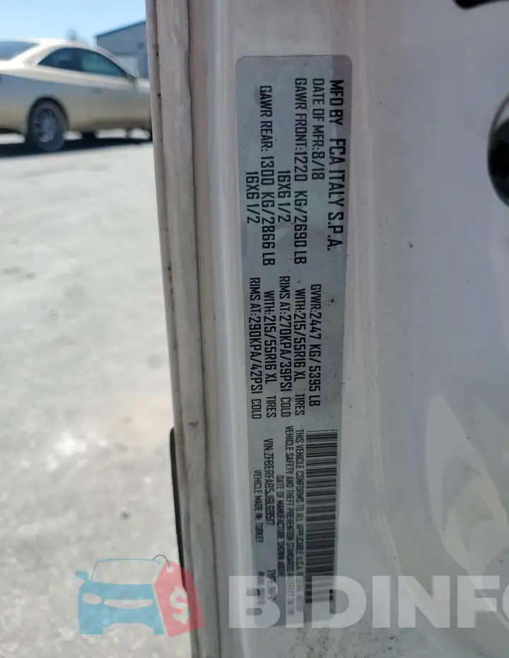 ZFBERFAB5J6L69517 Photo# 13