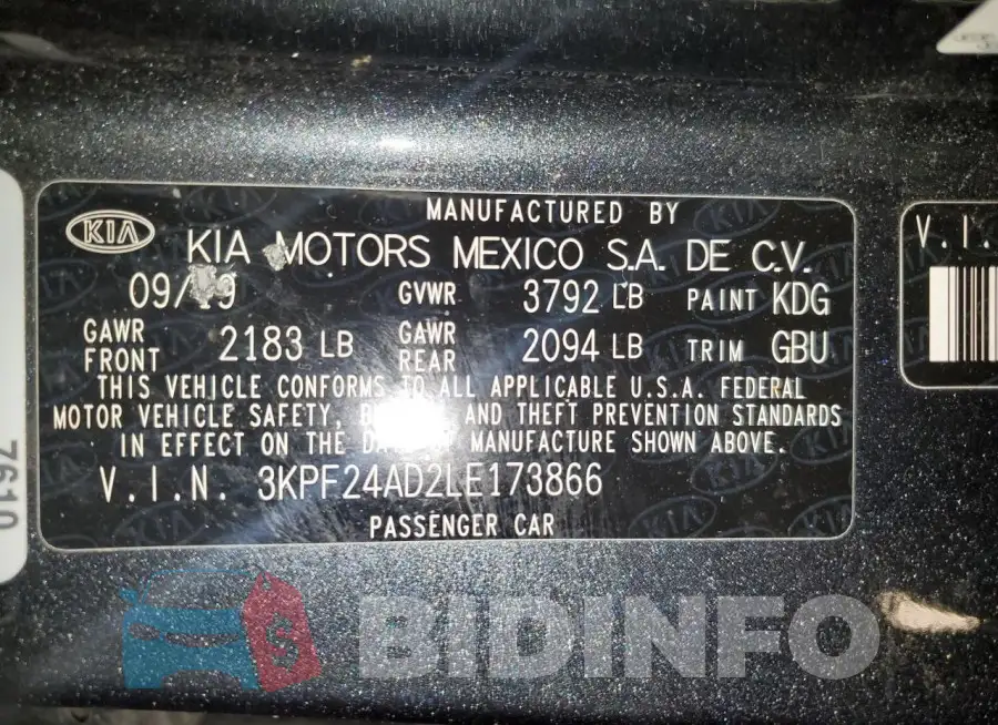 3KPF24AD2LE173866 Photo# 12