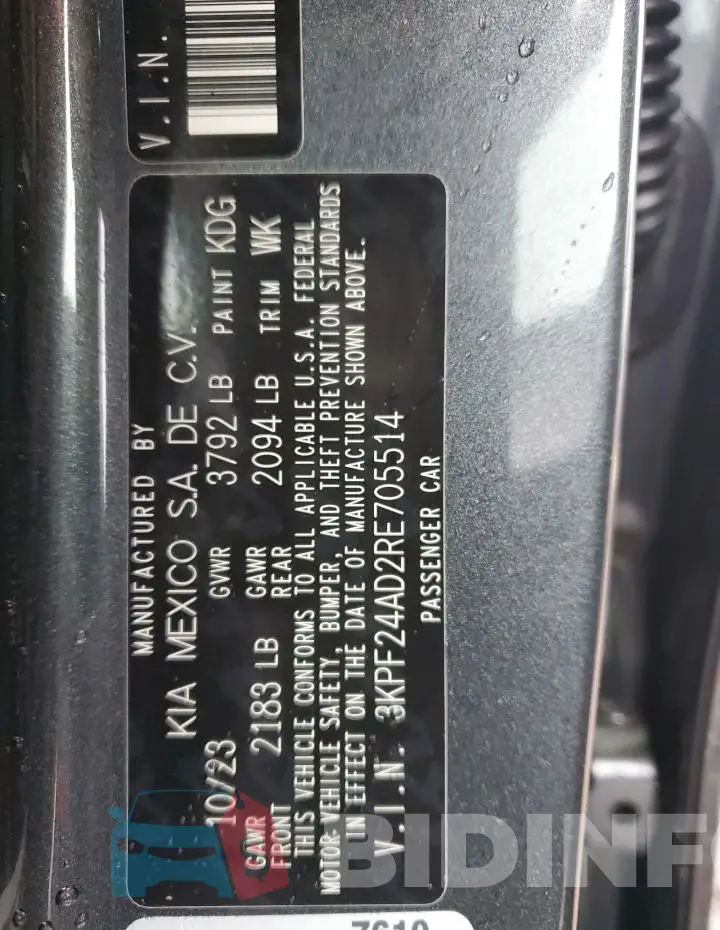 3KPF24AD2RE705514 Photo# 12