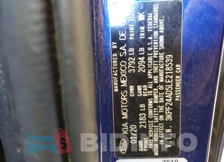 3KPF24AD5LE218539 Photo# 13