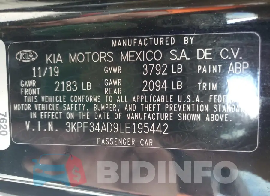3KPF34AD9LE195442 Photo# 13