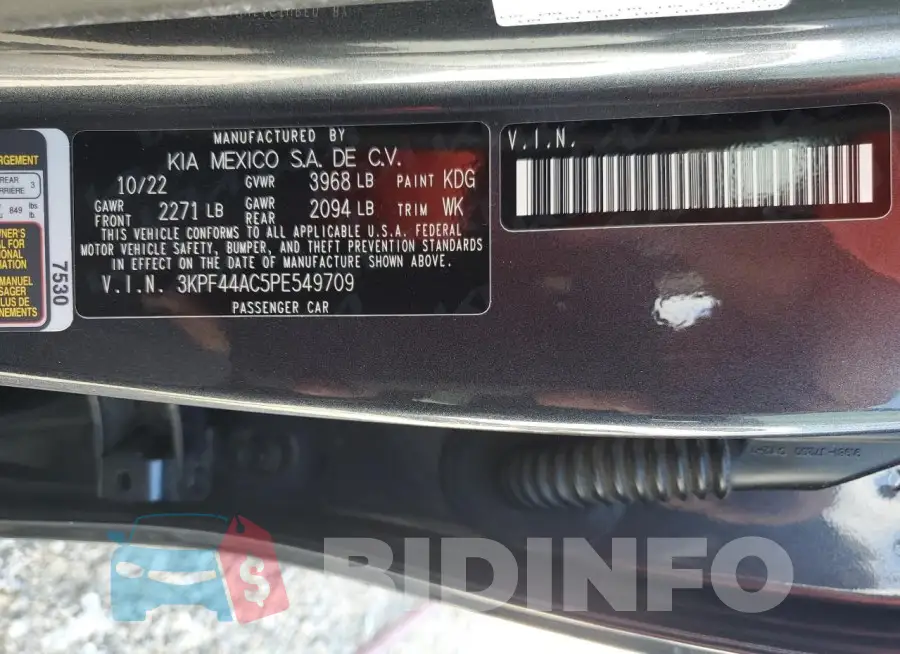 3KPF44AC5PE549709 Photo# 13