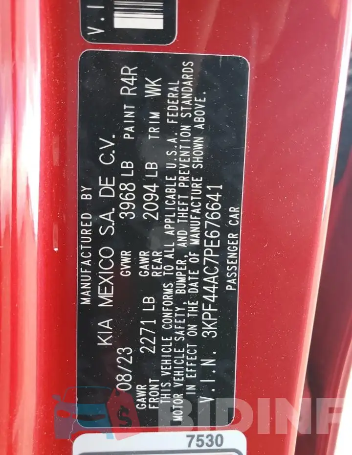 3KPF44AC7PE676641 Photo# 12