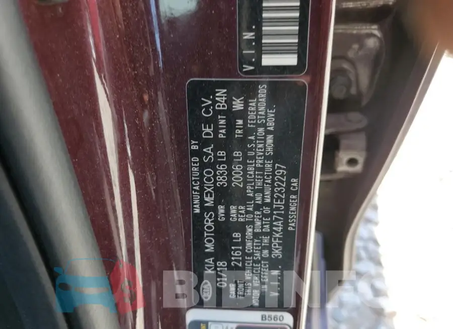 3KPFK4A71JE232297 Photo# 12