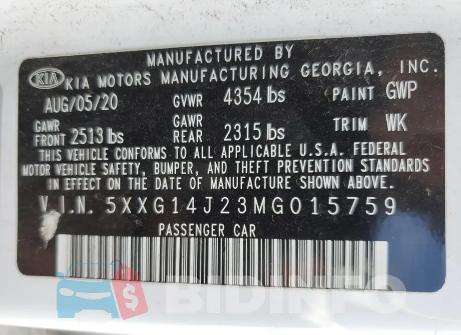 5XXG14J23MG015759 Photo# 13
