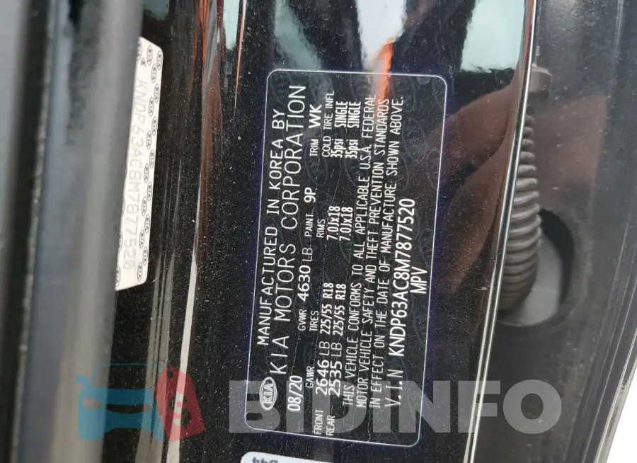 KNDP63AC8M7877520 Photo# 13
