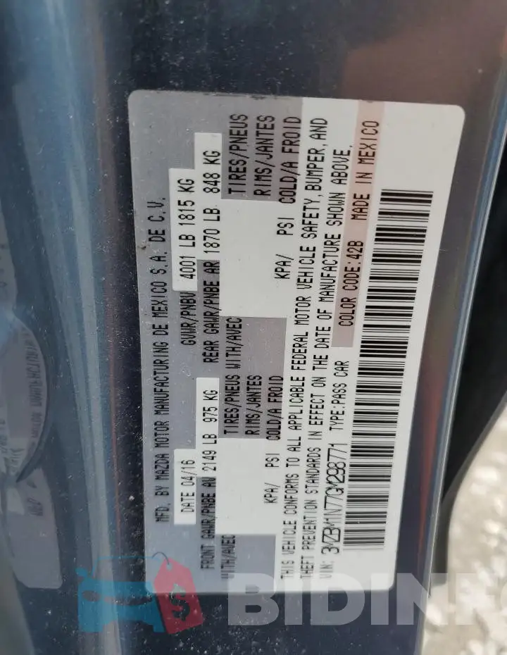 3MZBM1N77GM298771 Photo# 13