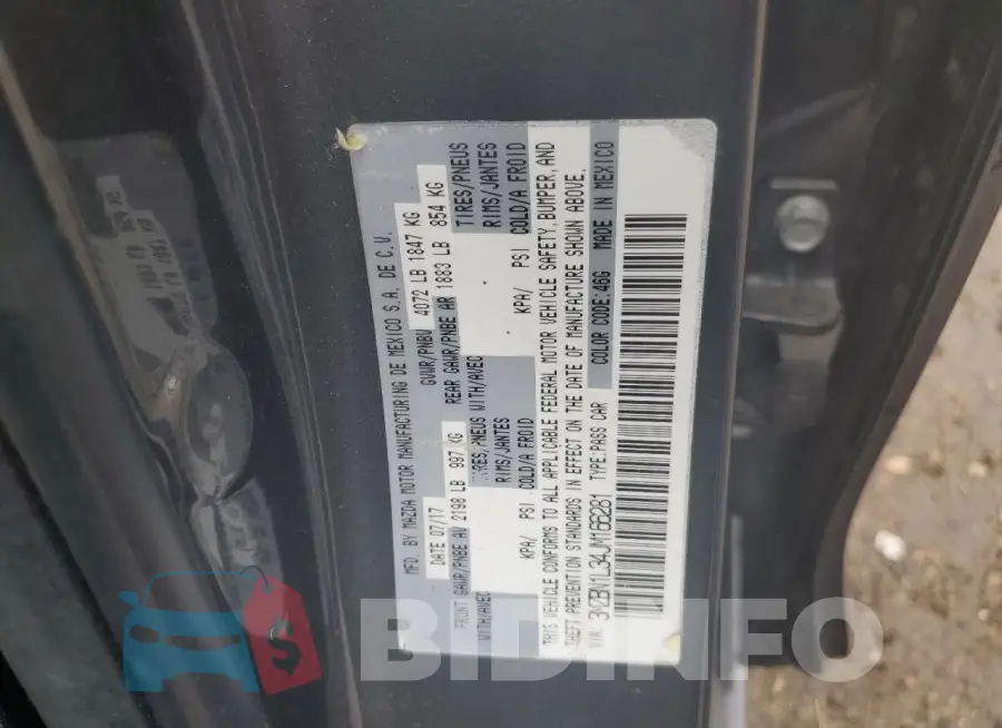 3MZBN1L34JM166281 Photo# 12