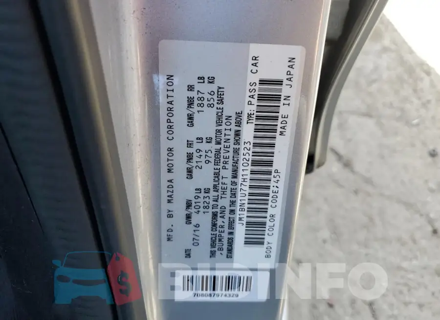 JM1BN1U77H1102523 Photo# 12