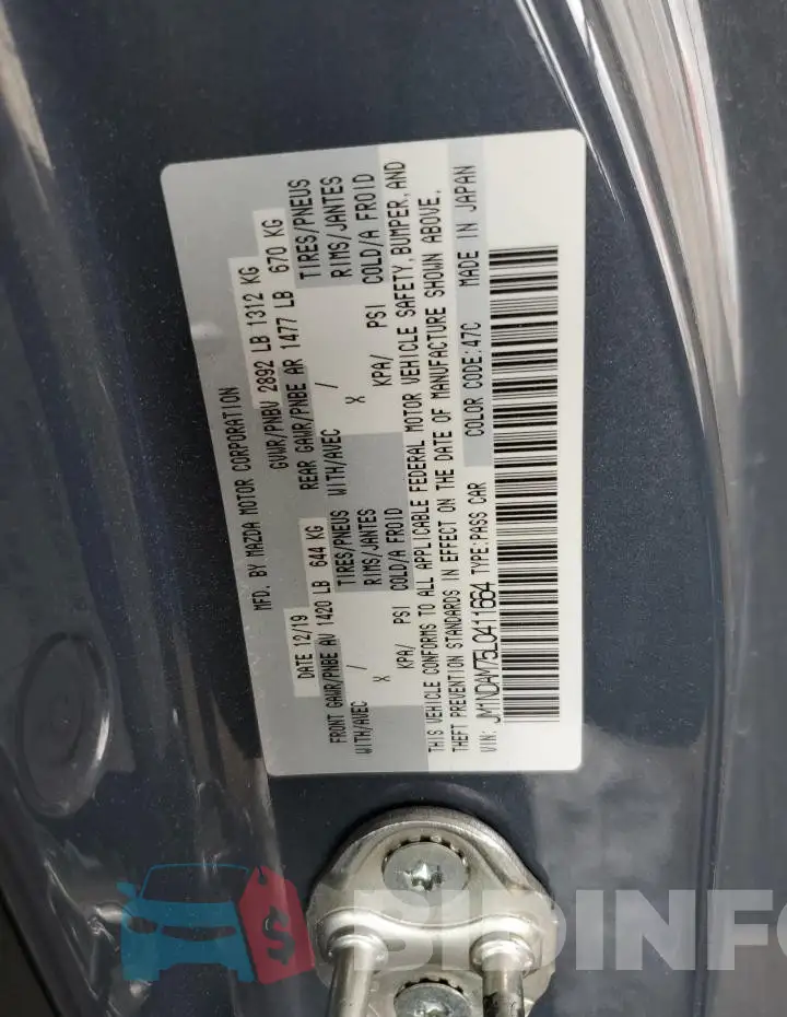 JM1NDAM75L0411664 Photo# 12