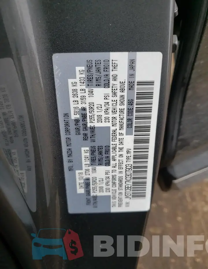 JM3TCBEY7K0307903 Photo# 13