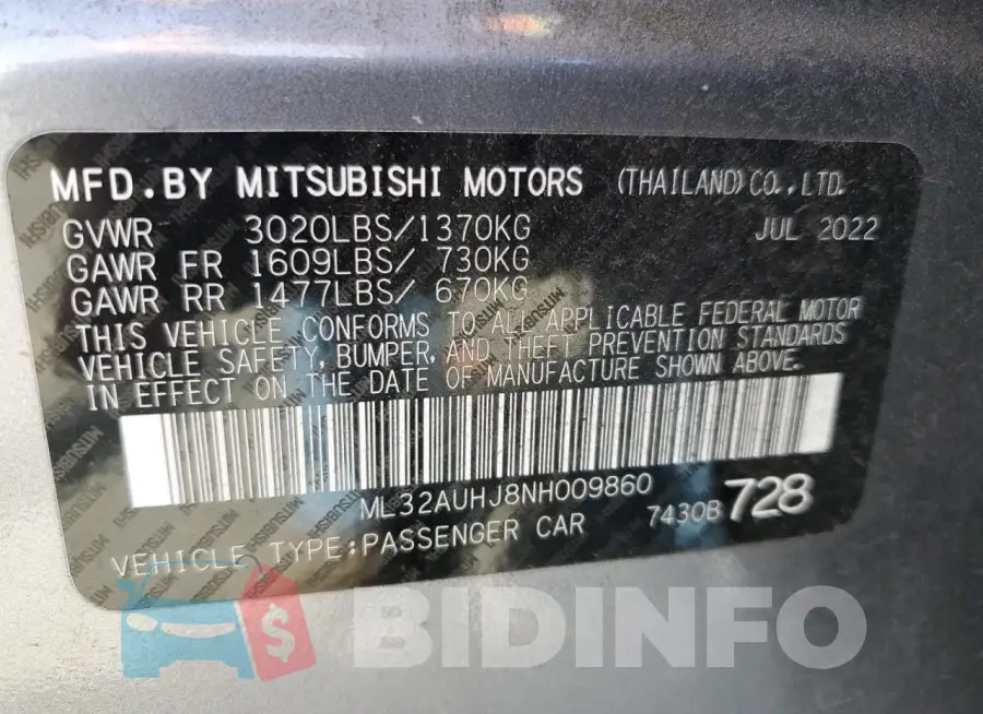 ML32AUHJ8NH009860 Photo# 12