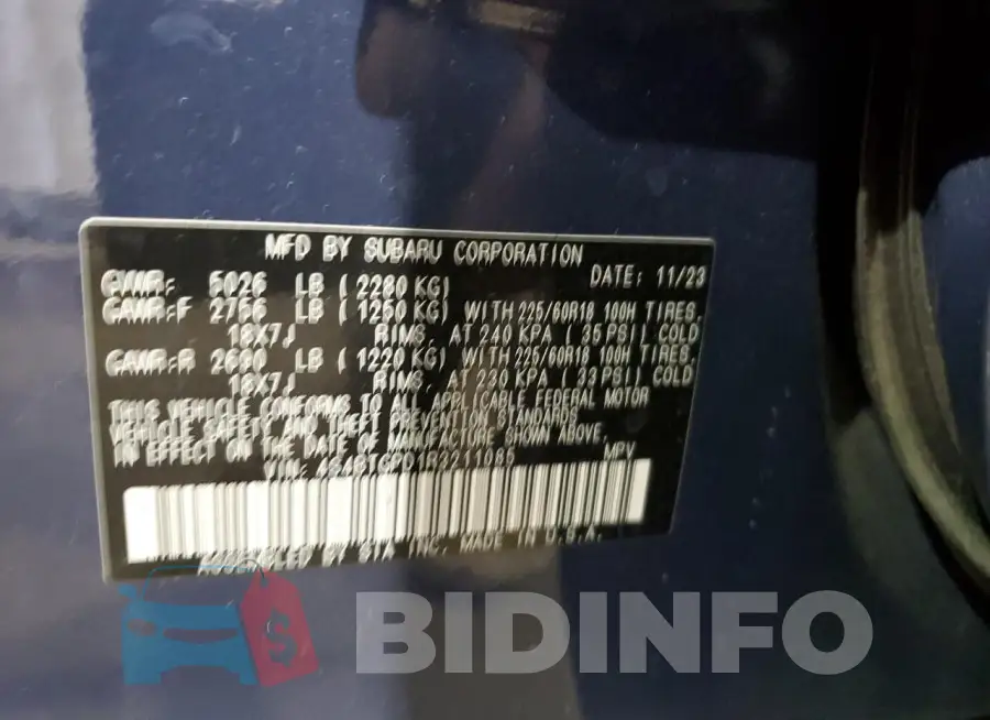 4S4BTGPD1R3211085 Photo# 13