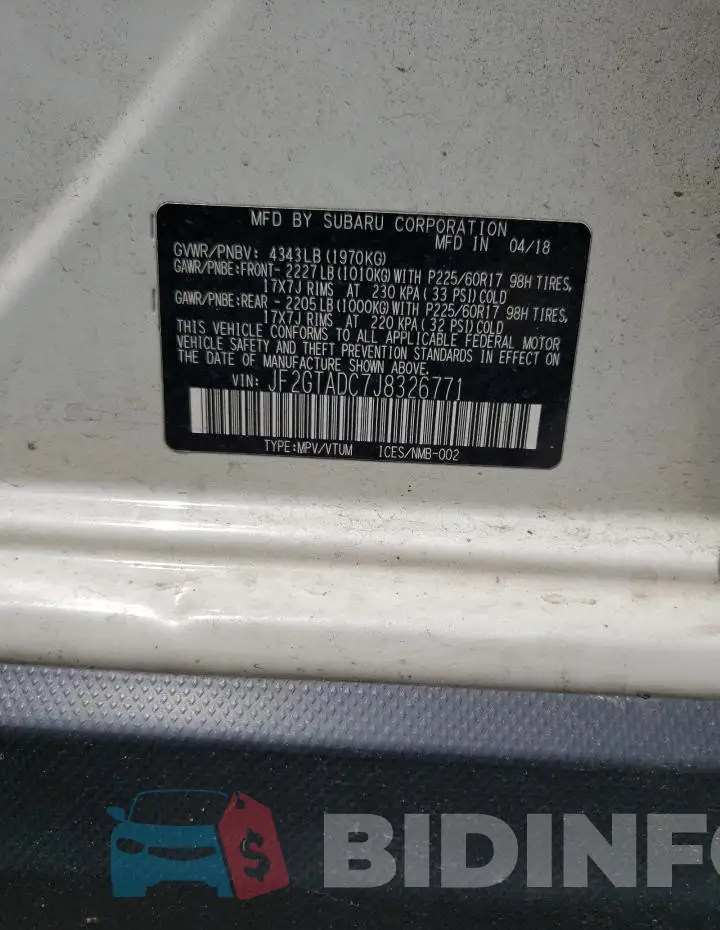 JF2GTADC7J8326771 Photo# 12