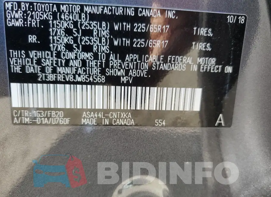 2T3BFREV8JW854568 Photo# 13