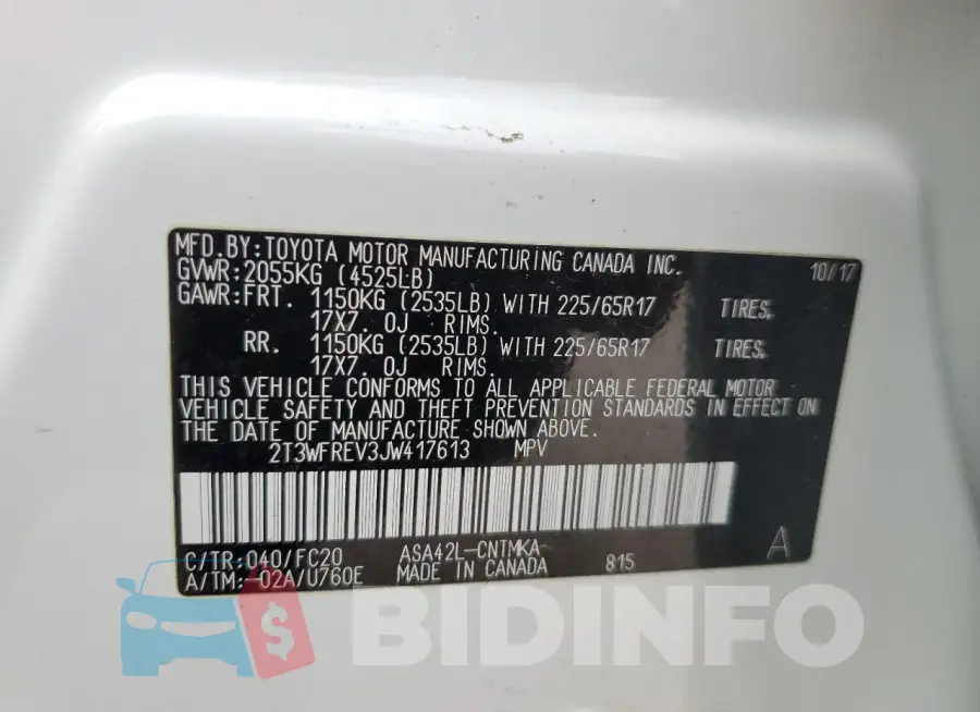 2T3WFREV3JW417613 Photo# 12
