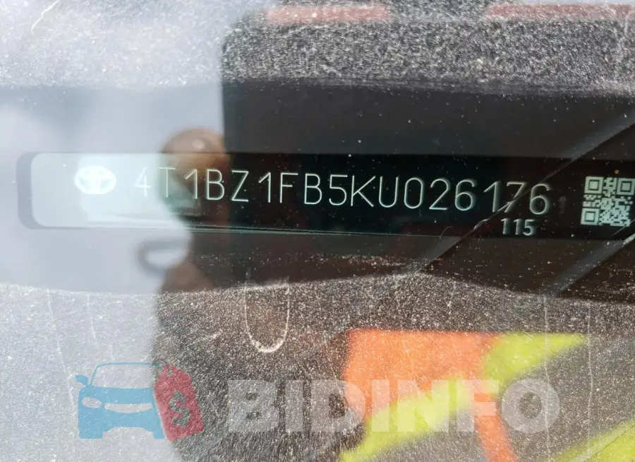 4T1BZ1FB5KU026176 Photo# 12