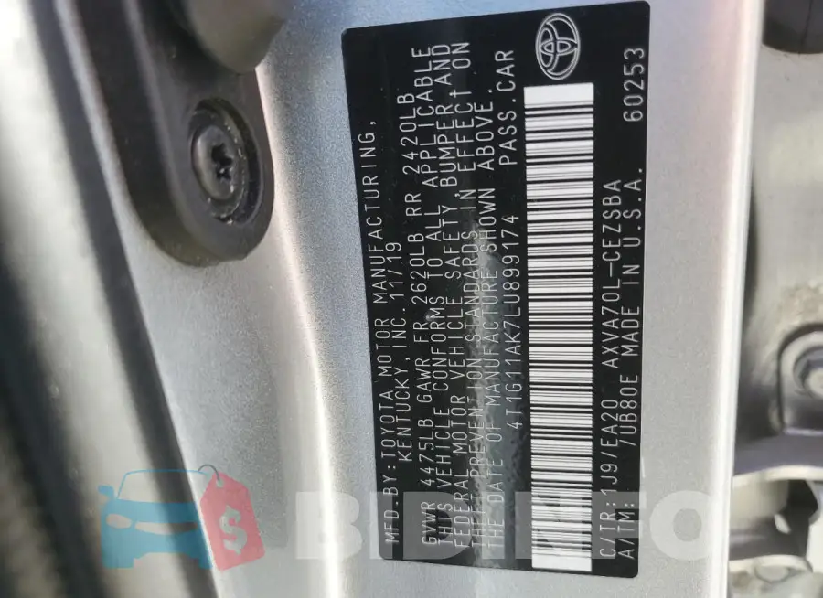 4T1G11AK7LU899174 Photo# 12