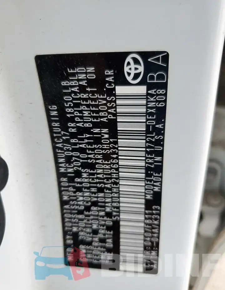 5YFBURHE2HP664321 Photo# 12