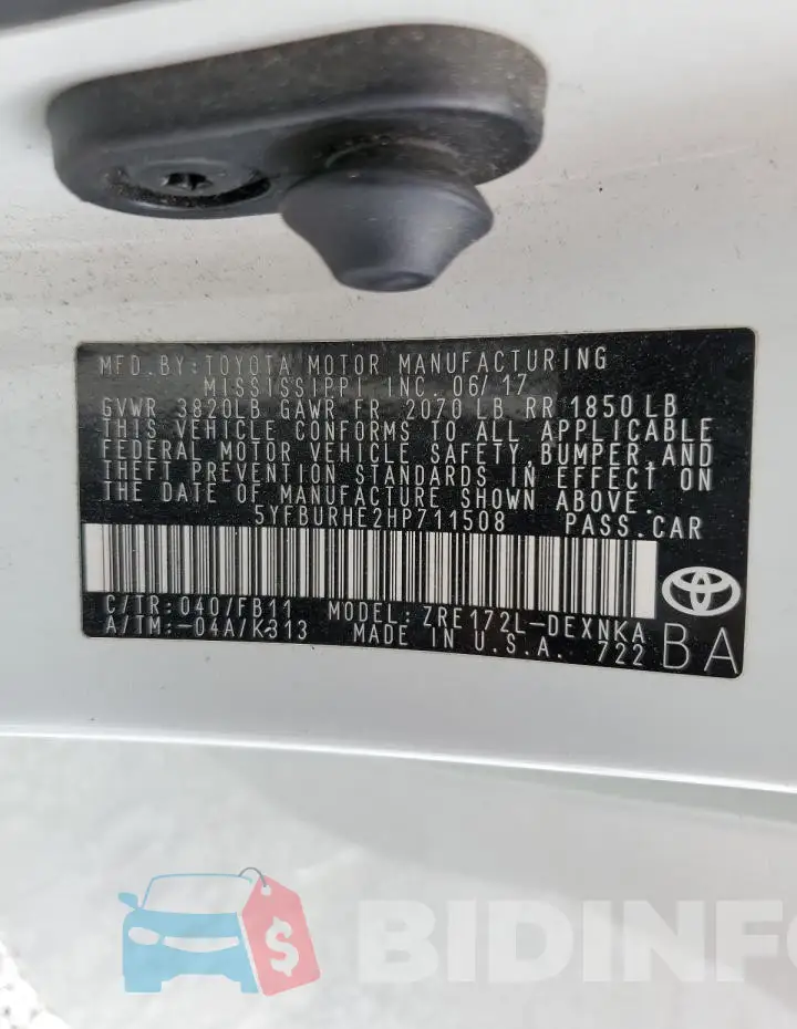 5YFBURHE2HP711508 Photo# 12