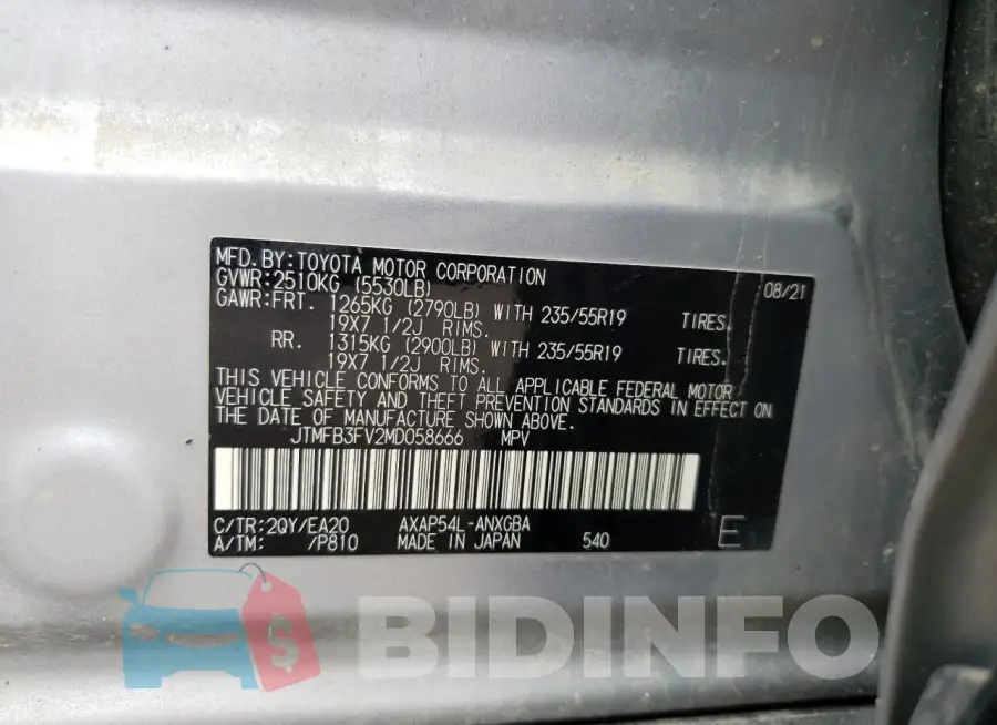 JTMFB3FV2MD058666 Photo# 14