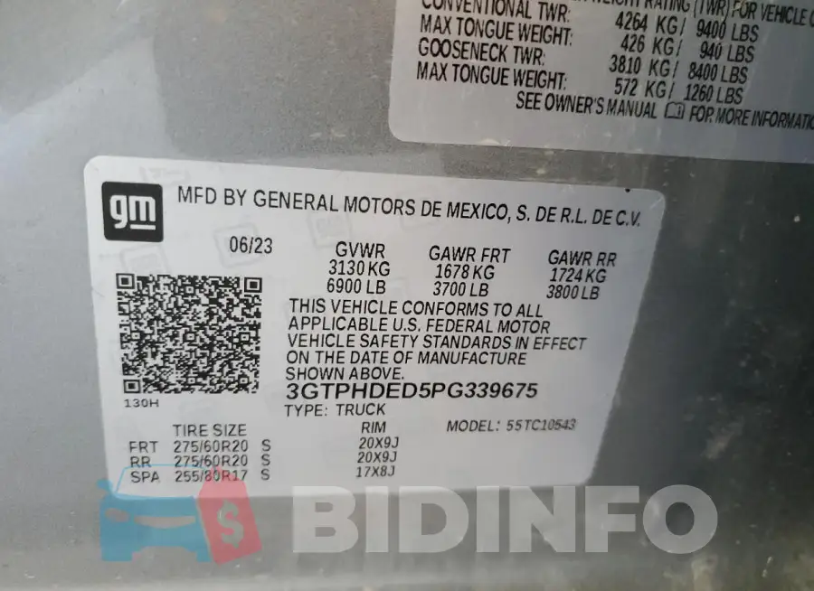 3GTPHDED5PG339675 Photo# 12