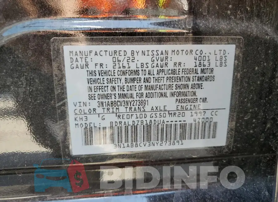 3N1AB8CV3NY273891 Photo# 12