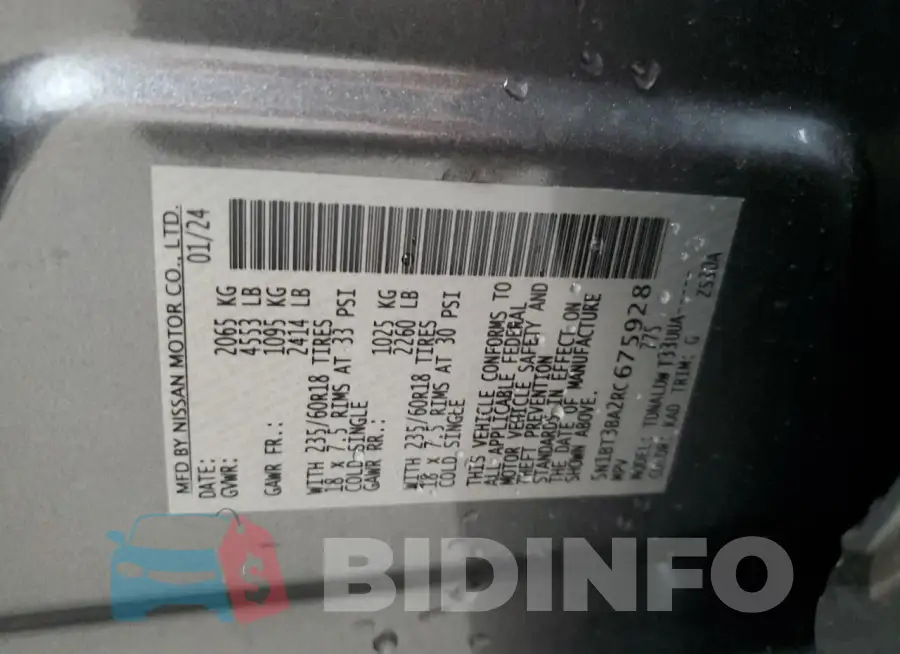 5N1BT3BA2RC675928 Photo# 13