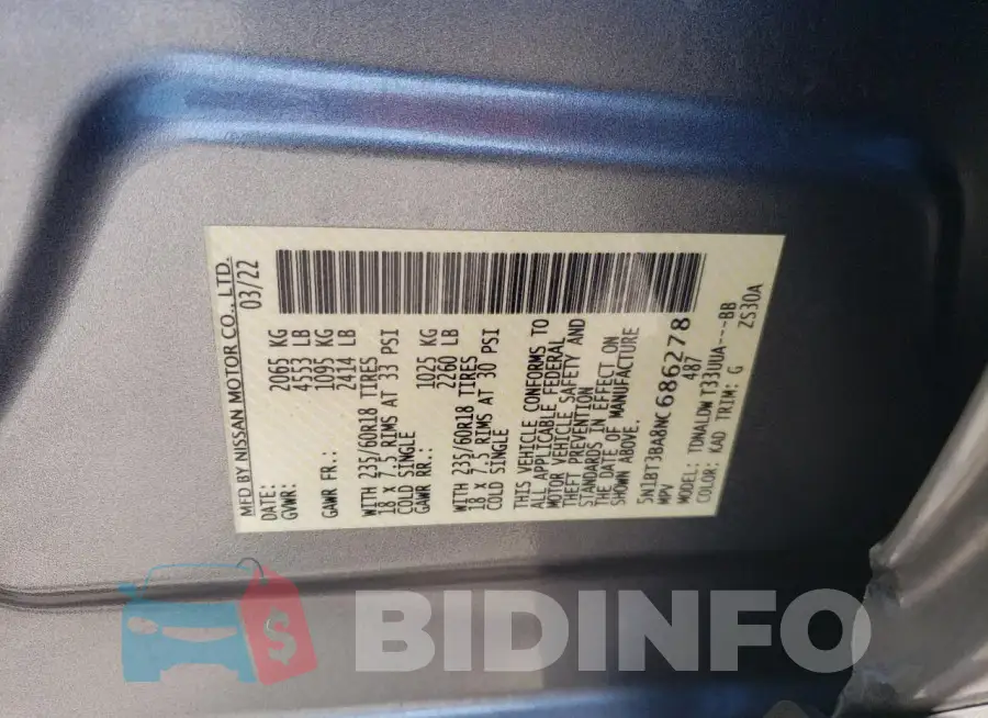 5N1BT3BA8NC686278 Photo# 12