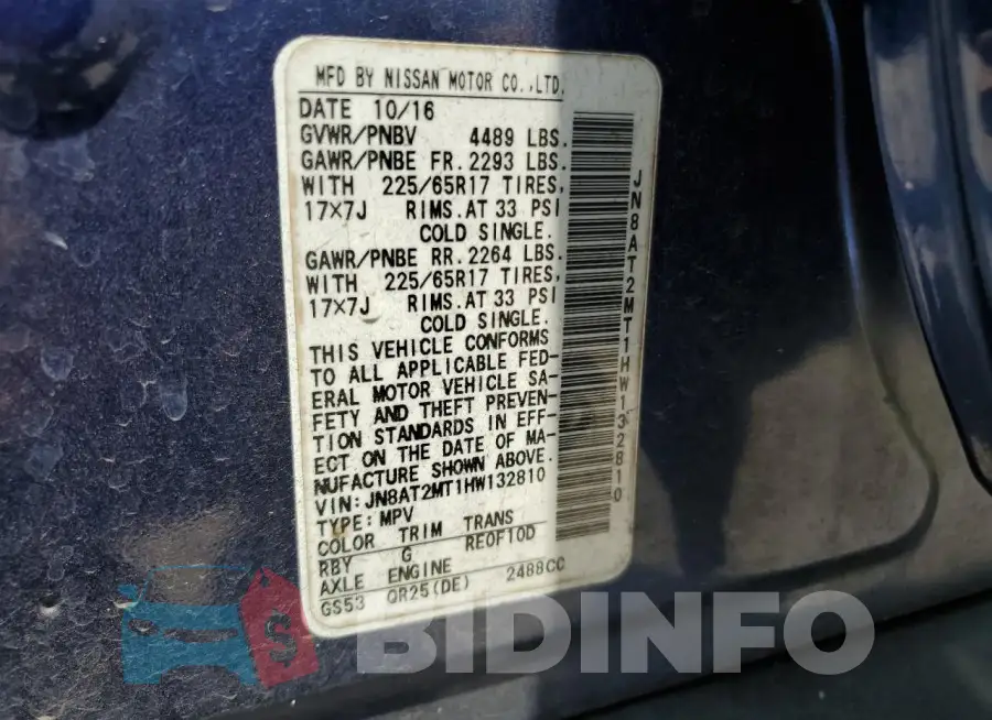 JN8AT2MT1HW132810 Photo# 14